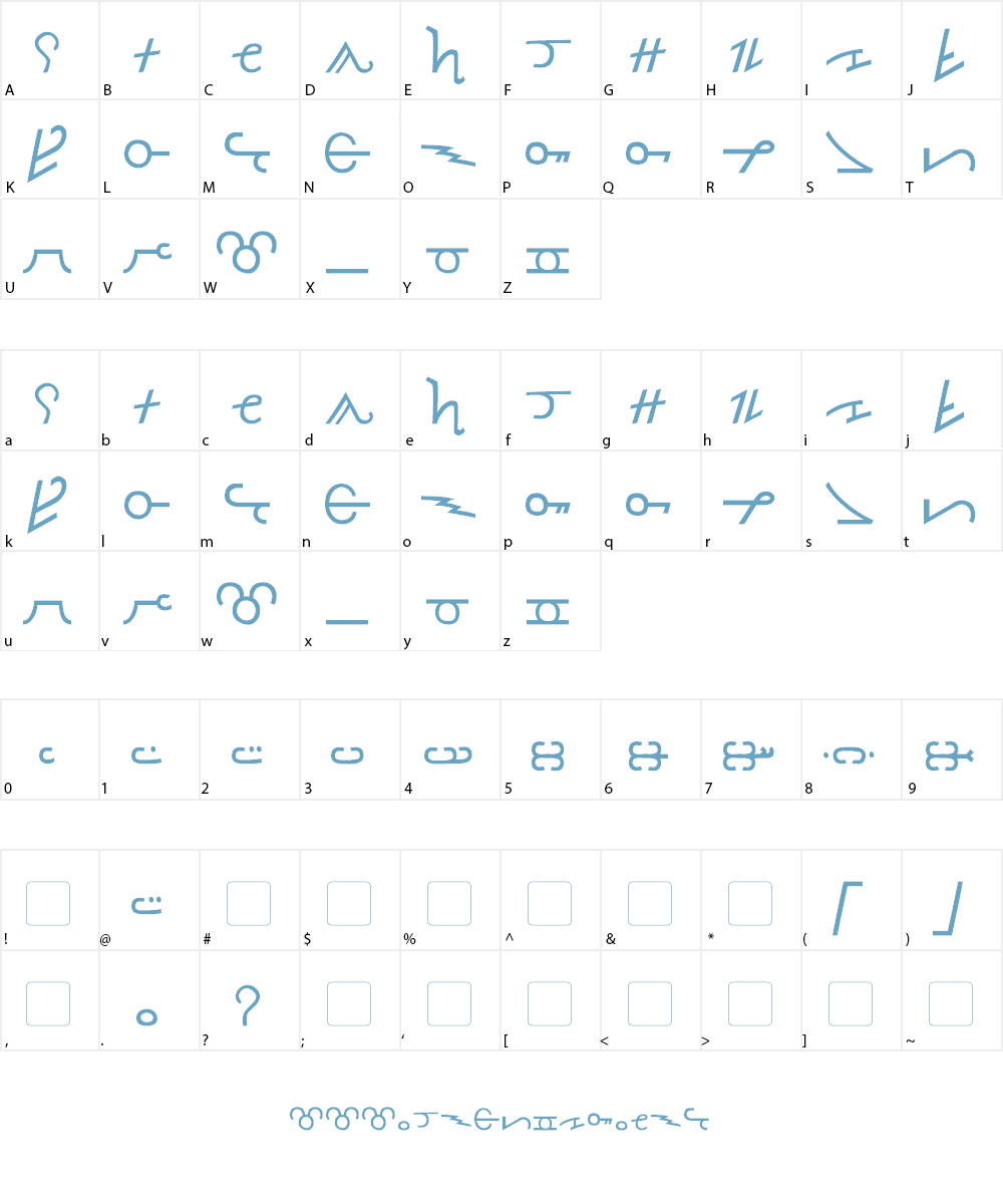 Ancient Thorass Font Character